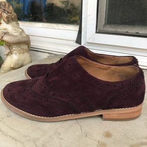 MAROON SUEDE OXFORDS ♥️